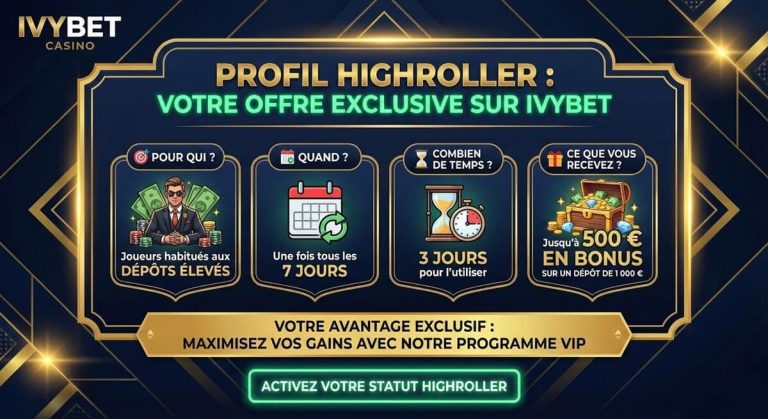Ivybet Casino profil Highroller